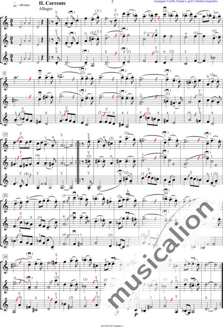 Corelli, Arcangelo: Triosonate - Violine 3:2