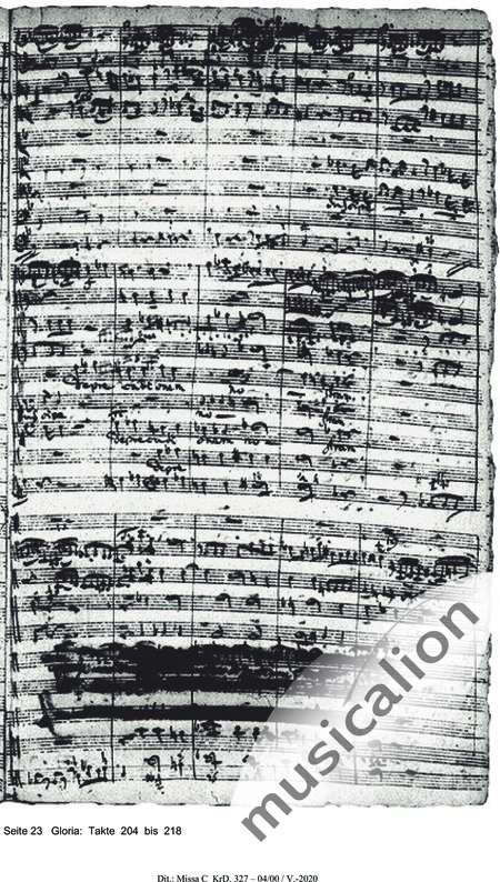 Dittersdorf, Karl Ditters von: "Solemn Mass" in C - Solo>sop/alt/ten/bass+Choir>SATB+Oboe 2+Bassoon+Hn2+[Org+Cnt]+[Vln2+Vla2+Vlc+Db]:5
