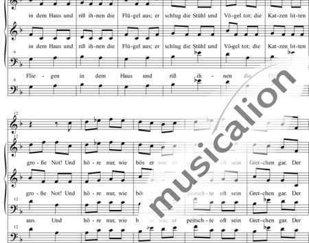 Wocke, Erich: Der böse Friedrich - Solo>sop/alto/Ten+Fl+Org+Vc:1