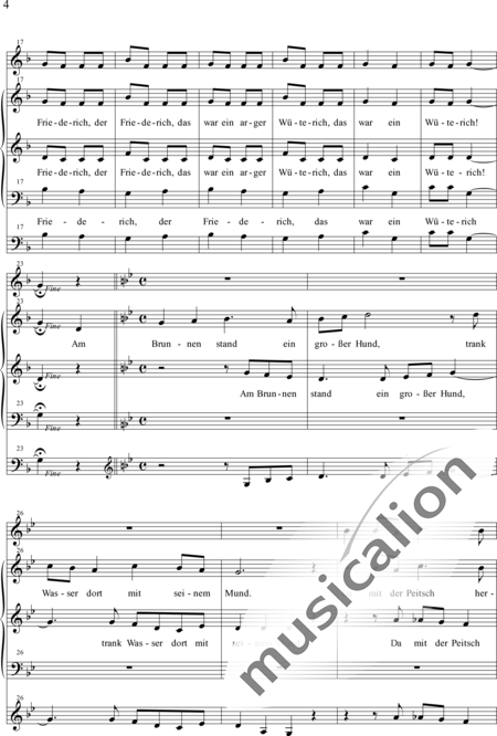Wocke, Erich: Der böse Friedrich - Solo>sop/alto/Ten+Fl+Org+Vc:2
