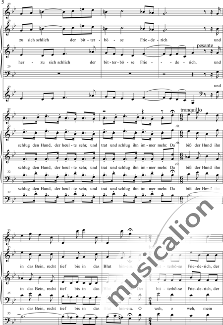 Wocke, Erich: Der böse Friedrich - Solo>sop/alto/Ten+Fl+Org+Vc:3