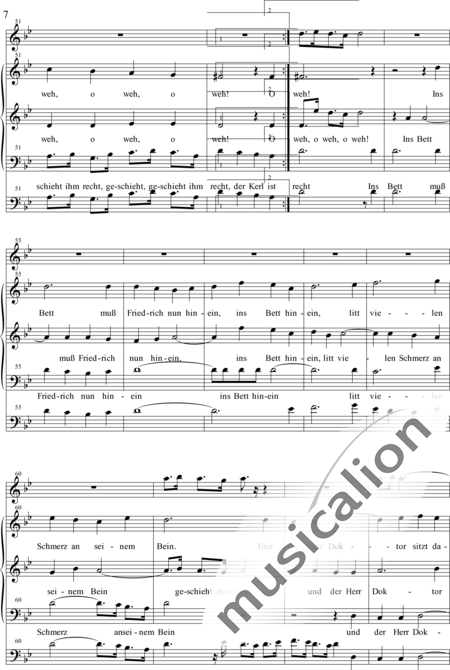 Wocke, Erich: Der böse Friedrich - Solo>sop/alto/Ten+Fl+Org+Vc:5