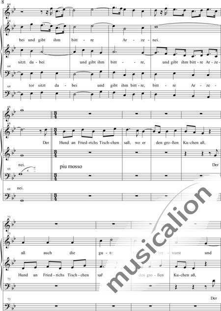 Wocke, Erich: Der böse Friedrich - Solo>sop/alto/Ten+Fl+Org+Vc:6