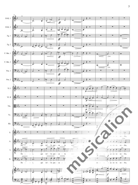 Filke, Max
: Missa in E-flat: Agnus Dei - Coro>SATB+[Clar2+Fg2]+[Cr2+Trb2]+Org+[Vl2+Vla+Vc+Cb]:3