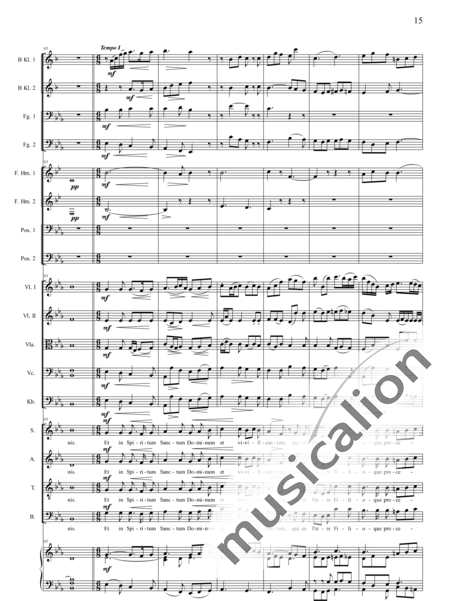 Filke, Max
: Missa in E-flat: Credo - Solo>sop/alto/Ten/bajo+Coro>SATB+[Clar2+Fg2]+[Cr2+Trb2]+Org+[Vl2+Vla+Vc+Cb]:15