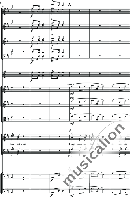 Schubert, Franz (Peter): Widerspruch - Choir>TTBB+[Fl2+Ob2+ClA2+Bn2]+Hn2+[Vln2+Vla+Vlc+Db]:6