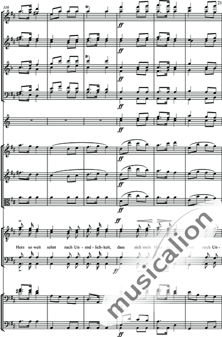 Schubert, Franz (Peter): Widerspruch - Choir>TTBB+[Fl2+Ob2+ClA2+Bn2]+Hn2+[Vln2+Vla+Vlc+Db]:21