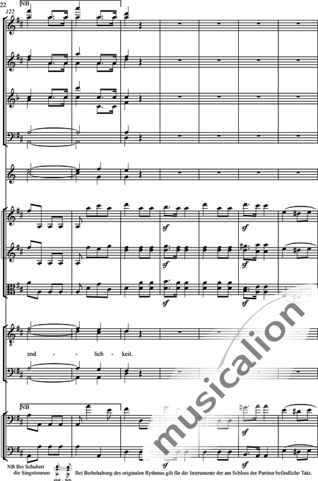 Schubert, Franz (Peter): Widerspruch - Choir>TTBB+[Fl2+Ob2+ClA2+Bn2]+Hn2+[Vln2+Vla+Vlc+Db]:22