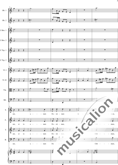 Filtz, Johann Anton: Missa in C: Credo - Solo>sop/alto/Ten+Coro>SATB+Ob2+[Cr2+Trp2]+Org+[Vl2+Vla+Cb]:3