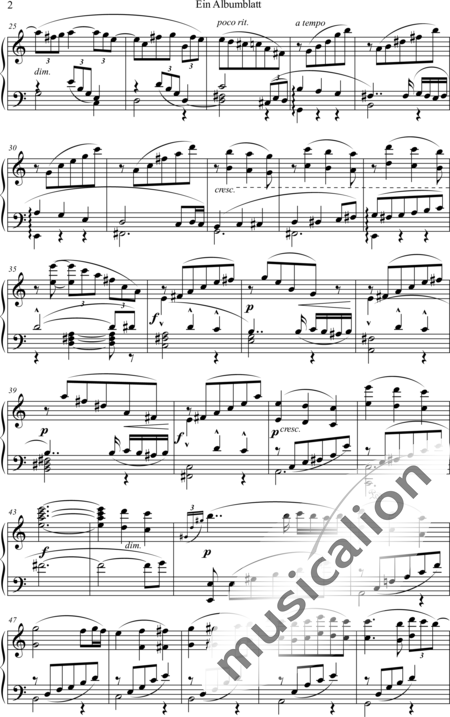Wagner, Richard: Ein Albumblatt - Klavier:2
