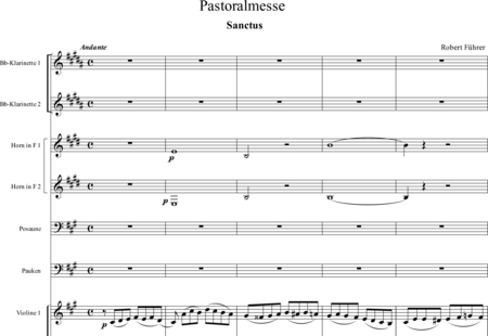 Führer, Robert
: Pastoralmesse A-Dur: Sanctus (Pastoral Mass A-major: Sanctus) - Solo>sop+Coro>SATB+Clar2+[Cr2+Trb]+Tp+Org+[Vl2+Vla+Cb]:0