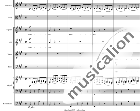 Führer, Robert
: Pastoralmesse A-Dur: Sanctus (Pastoral Mass A-major: Sanctus) - Solo>sop+Coro>SATB+Clar2+[Cr2+Trb]+Tp+Org+[Vl2+Vla+Cb]:1
