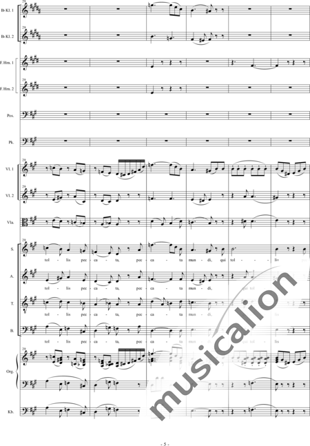Führer, Robert
: Pastoralmesse A-Dur: Agnus Dei (Pastoral Mass A-major: Agnus Dei) - Solo>sop+Coro>SATB+Clar2+[Cr2+Trb]+Tp+Org+[Vl2+Vla+Cb]:5