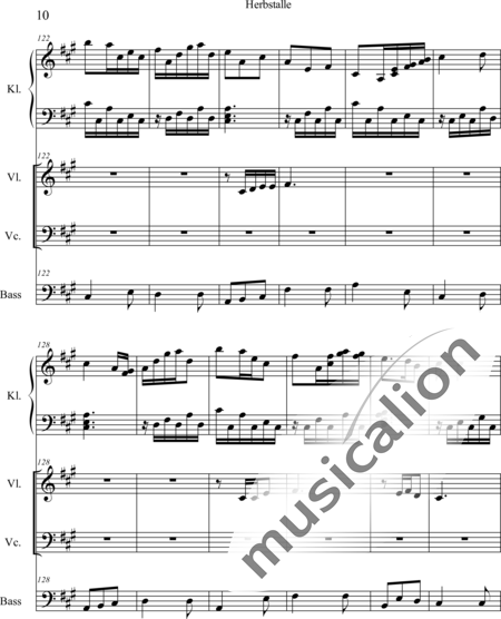Weidner, Herb: Herbstallee - Klavier+[Vl+Vc+Kb]:10