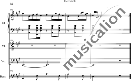 Weidner, Herb: Herbstallee - Klavier+[Vl+Vc+Kb]:14