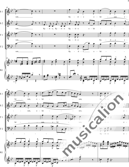 Haydn, (Franz) Joseph: Kyrie - Chor>SATB+Orgel:5