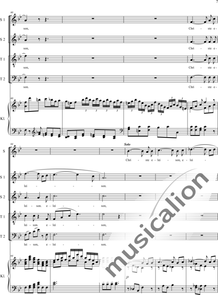 Haydn, (Franz) Joseph: Kyrie - Chor>SATB+Orgel:7