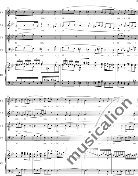 Haydn, (Franz) Joseph: Kyrie - Chor>SATB+Orgel:11