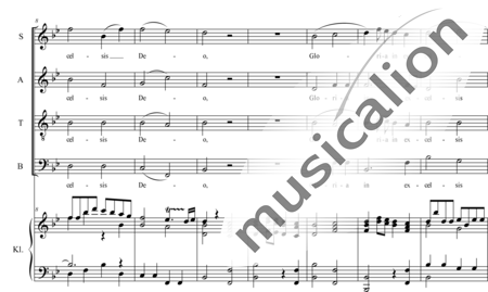 Haydn, (Franz) Joseph: Gloria - Chor>SATB+Orgel:1