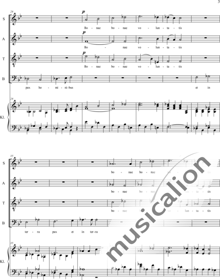 Haydn, (Franz) Joseph: Gloria - Chor>SATB+Orgel:3