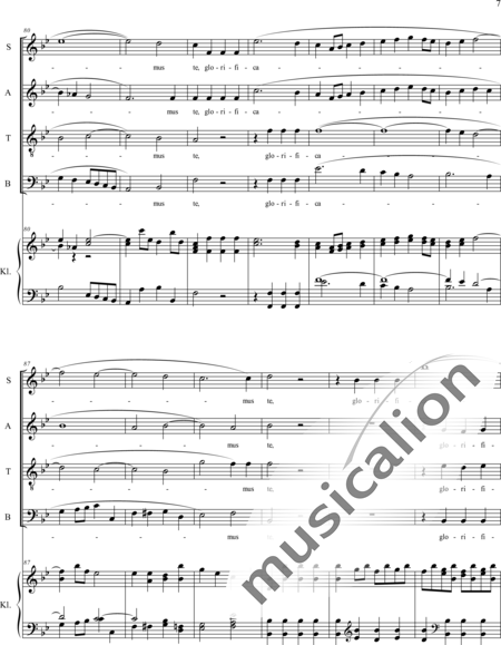 Haydn, (Franz) Joseph: Gloria - Chor>SATB+Orgel:7
