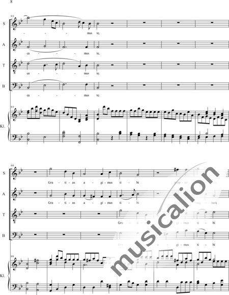 Haydn, (Franz) Joseph: Gloria - Chor>SATB+Orgel:8