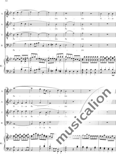 Haydn, (Franz) Joseph: Gloria - Chor>SATB+Orgel:12