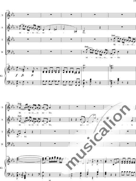 Haydn, (Franz) Joseph: Gloria - Chor>SATB+Orgel:15