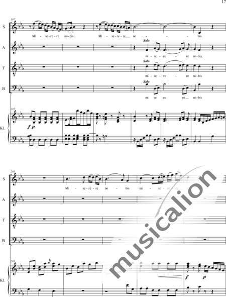 Haydn, (Franz) Joseph: Gloria - Chor>SATB+Orgel:17