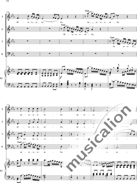 Haydn, (Franz) Joseph: Gloria - Chor>SATB+Orgel:18