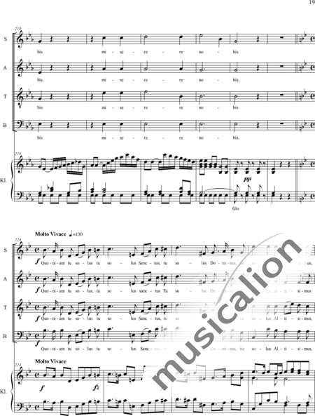Haydn, (Franz) Joseph: Gloria - Chor>SATB+Orgel:19
