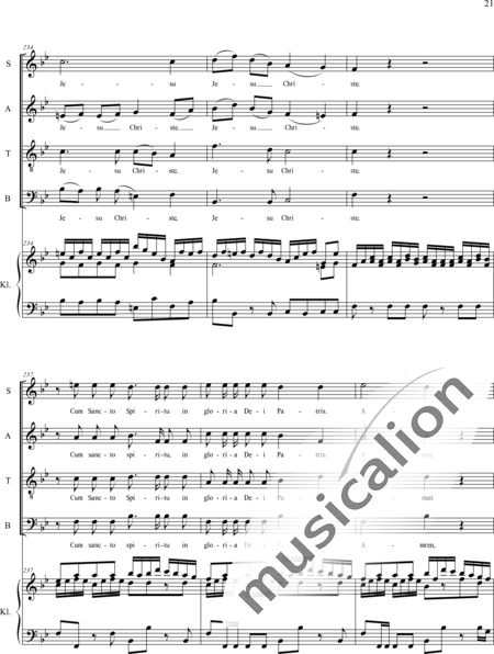 Haydn, (Franz) Joseph: Gloria - Chor>SATB+Orgel:21