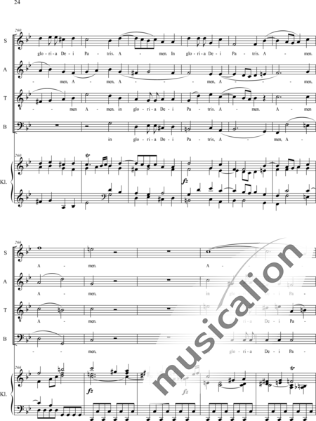 Haydn, (Franz) Joseph: Gloria - Chor>SATB+Orgel:24