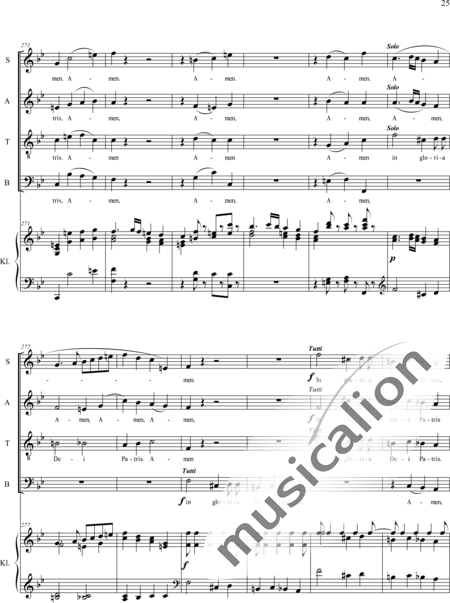 Haydn, (Franz) Joseph: Gloria - Chor>SATB+Orgel:25