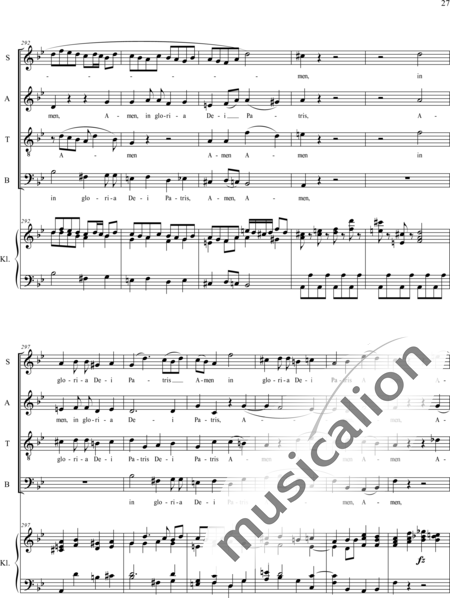 Haydn, (Franz) Joseph: Gloria - Chor>SATB+Orgel:27