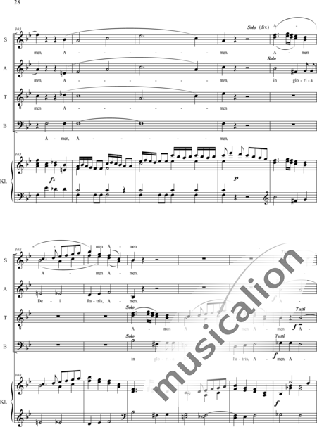 Haydn, (Franz) Joseph: Gloria - Chor>SATB+Orgel:28