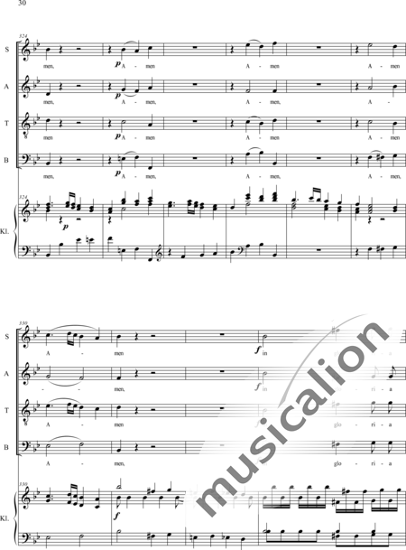 Haydn, (Franz) Joseph: Gloria - Chor>SATB+Orgel:30