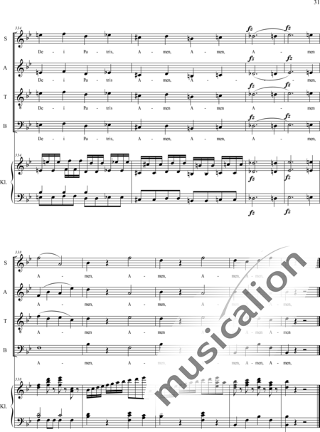 Haydn, (Franz) Joseph: Gloria - Chor>SATB+Orgel:31
