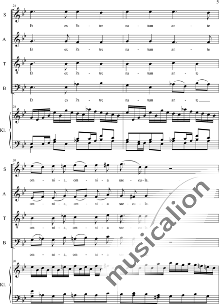 Haydn, (Franz) Joseph: Credo - Chor>SATB+Orgel:5