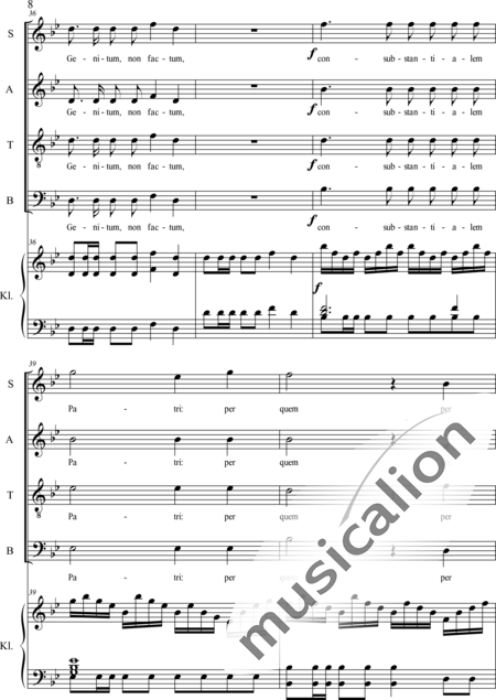 Haydn, (Franz) Joseph: Credo - Chor>SATB+Orgel:8