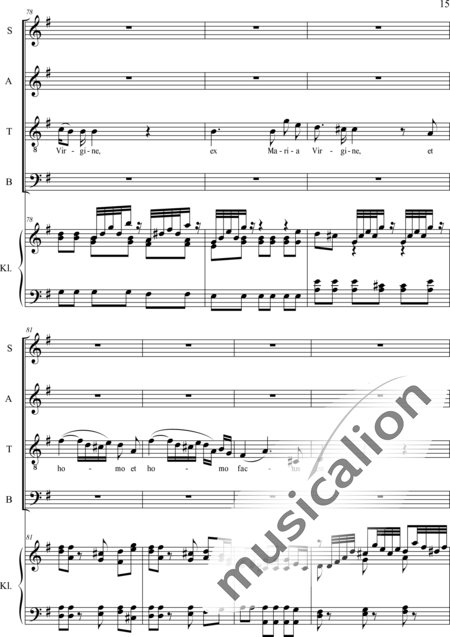 Haydn, (Franz) Joseph: Credo - Chor>SATB+Orgel:15