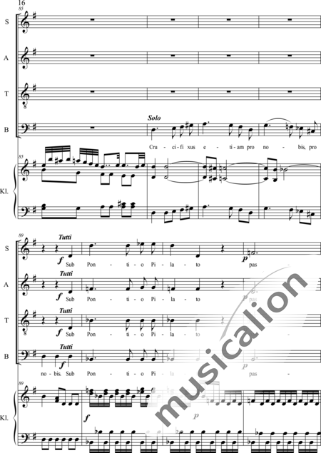 Haydn, (Franz) Joseph: Credo - Chor>SATB+Orgel:16