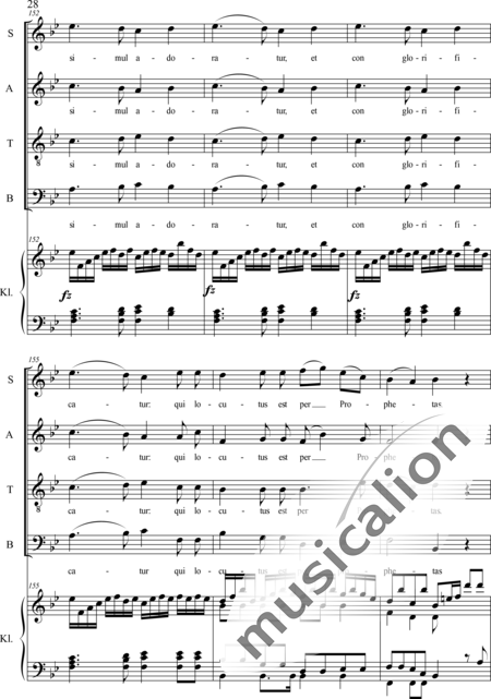 Haydn, (Franz) Joseph: Credo - Chor>SATB+Orgel:28
