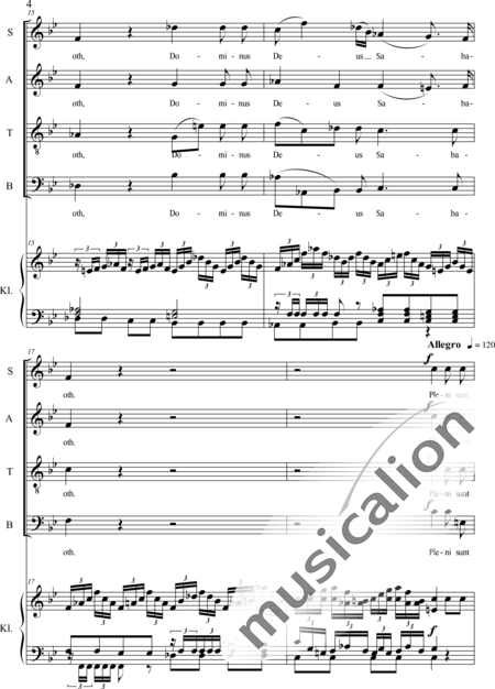 Haydn, (Franz) Joseph: Sanctus - Chor>SATB+Orgel:4