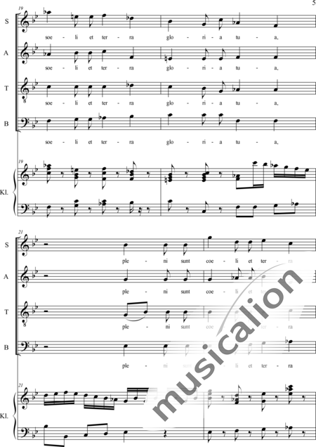 Haydn, (Franz) Joseph: Sanctus - Chor>SATB+Orgel:5
