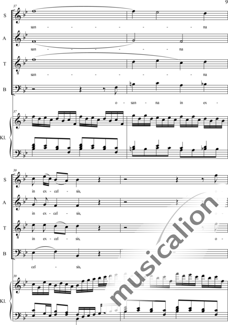 Haydn, (Franz) Joseph: Sanctus - Chor>SATB+Orgel:9