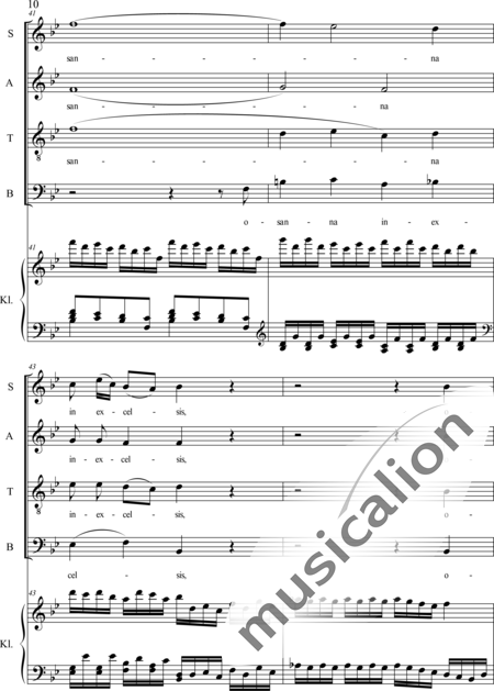 Haydn, (Franz) Joseph: Sanctus - Chor>SATB+Orgel:10