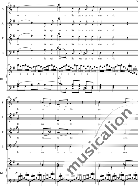Haydn, (Franz) Joseph: Agnus dei - Chor>SATB+Orgel:5