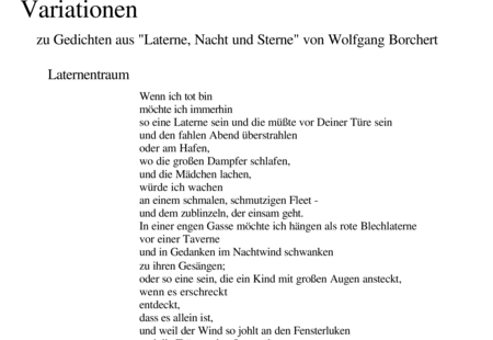Mühe, Hansgeorg: Borchert Variationen - Klavier:0