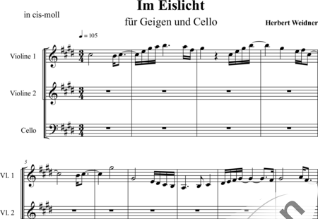 Weidner, Herb: Im Eislicht (In the Ice Light) - Violín 2+Violoncello:0